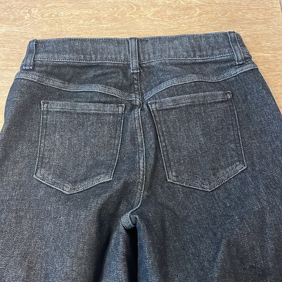 Spanx wide leg denim charcoal jeans NEIT Small Petit - Picture 5 of 6